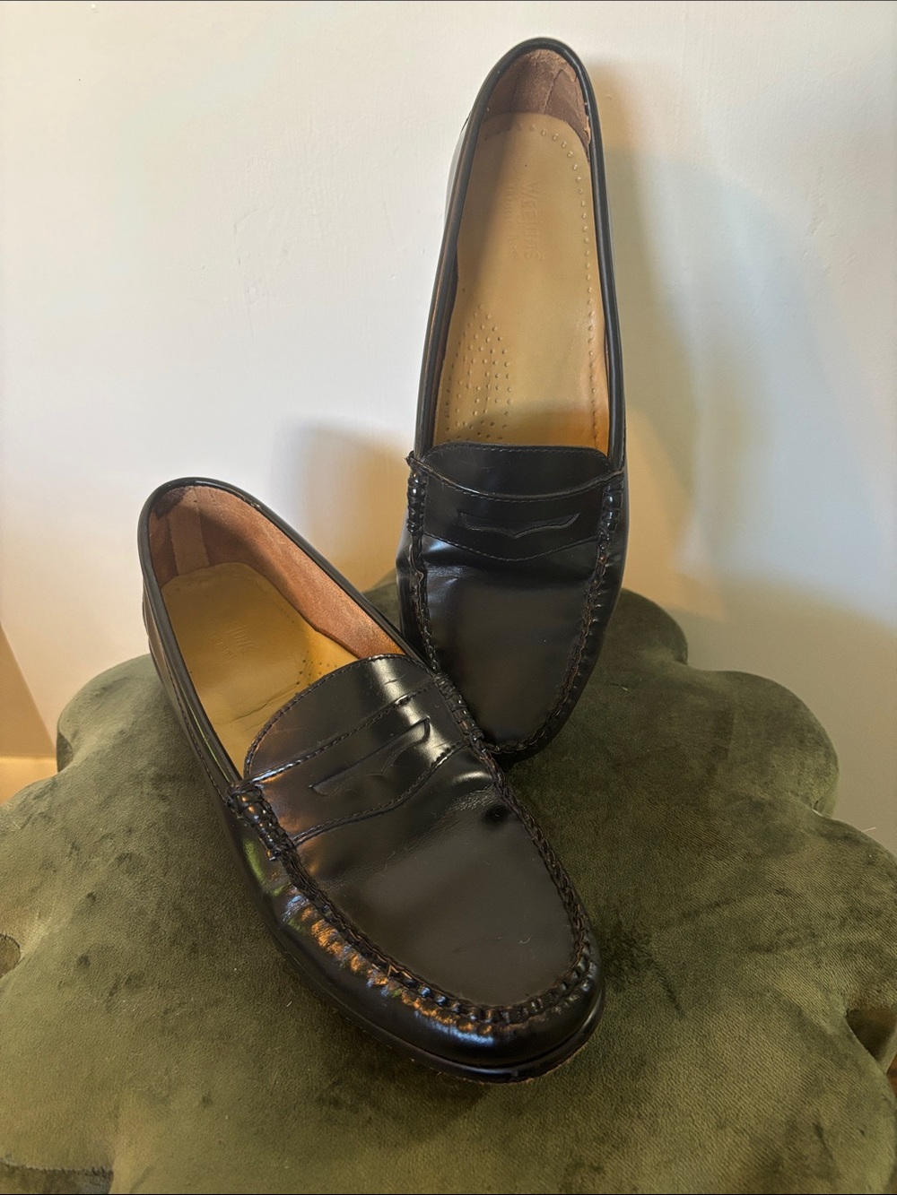 G.H. Bass & Co. Black Leather Weejuns Loafers - Women's